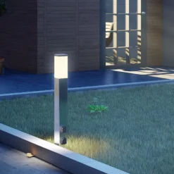 Tuinpadverlichting 400166, roestvrij staal met 2 stopcontacten