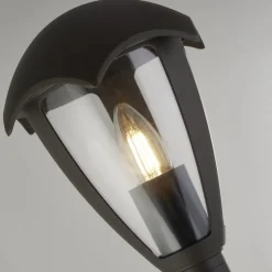 Tuinpadverlichting Bluebell, IP44, zwart, hoogte 97 cm, metaal