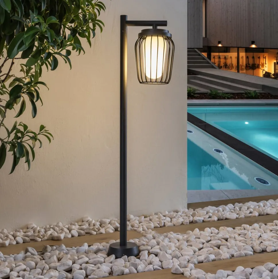 Tuinpadverlichting Chandan, 100 cm, zwart, aluminium