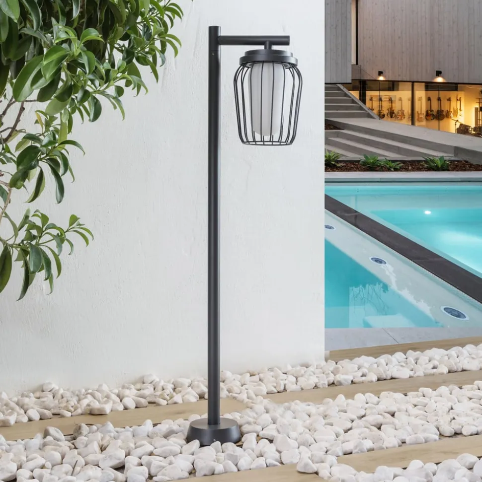 Tuinpadverlichting Chandan, 100 cm, zwart, aluminium