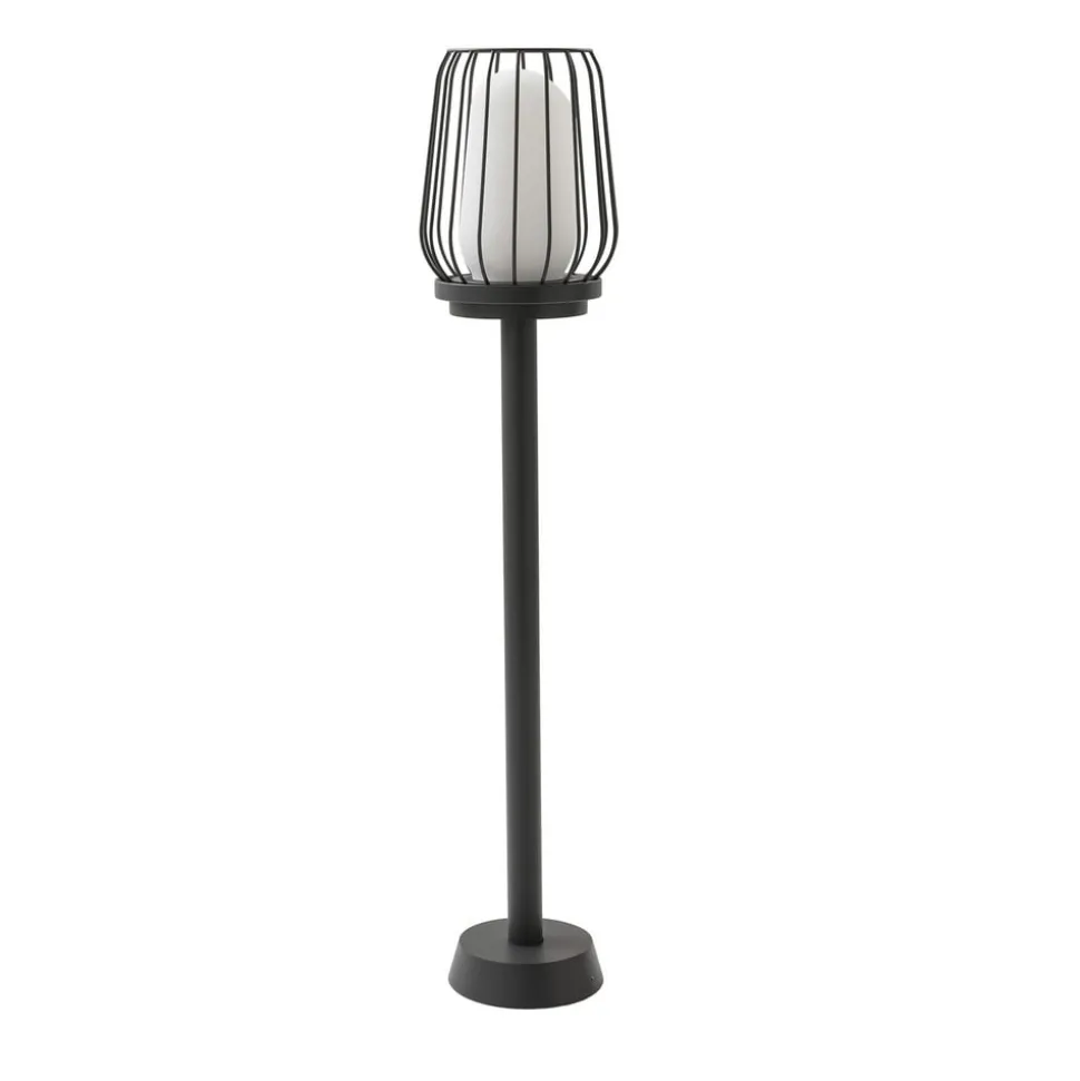 Tuinpadverlichting Chandan, 80 cm, zwart, aluminium