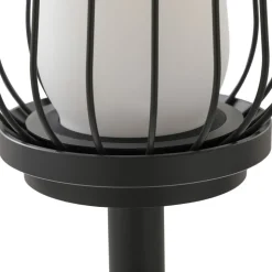 Tuinpadverlichting Chandan, 80 cm, zwart, aluminium