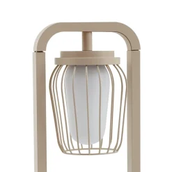 Tuinpadverlichting Chandan, 90 cm, beige, metaal, IP54