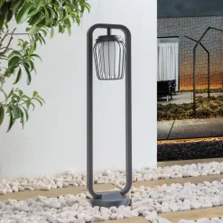 Tuinpadverlichting Chandan, 90 cm, antraciet, aluminium