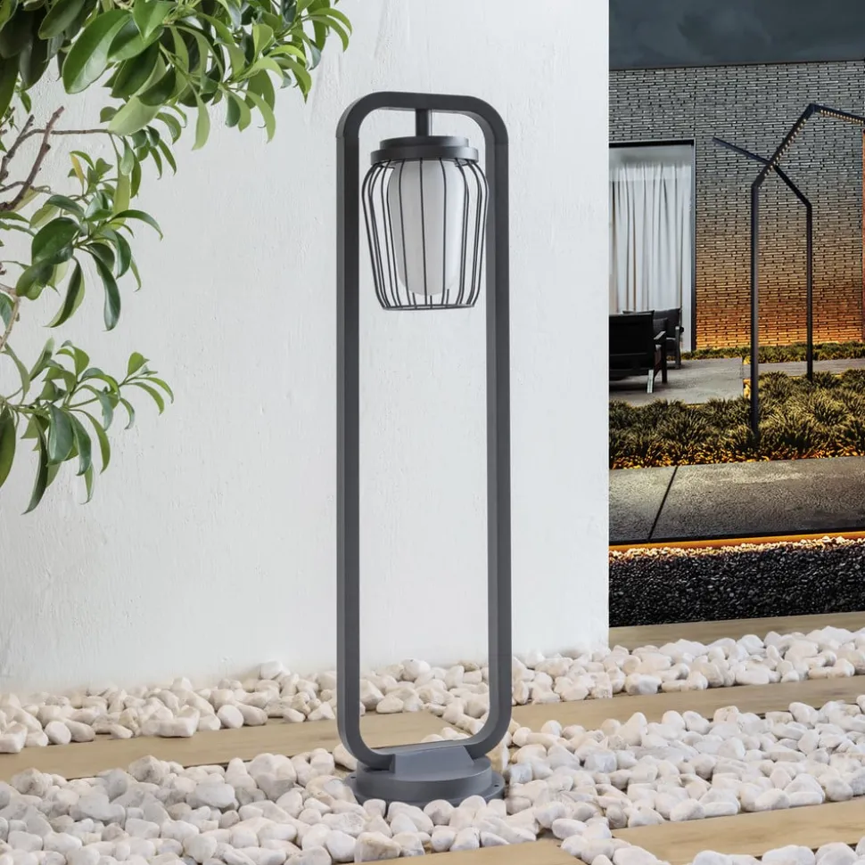 Tuinpadverlichting Chandan, 90 cm, antraciet, aluminium