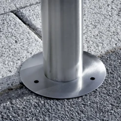 Tuinpadverlichting Damion, 140 cm, roestvrij staal, E27, IP44