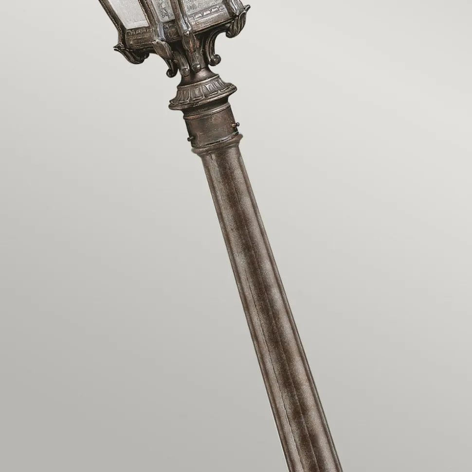 Tuinpadverlichting Doornik, hoogte 110 cm, aluminium, glas