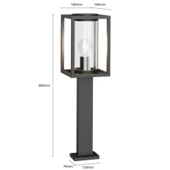 Tuinpadverlichting Ferda, 60 cm, antraciet, IP44