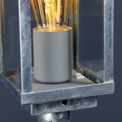 Tuinpadverlichting Karo, schemersensor 100 cm zink