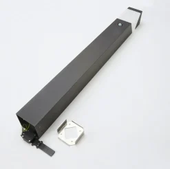 Tuinpadverlichting Kiran, 100 cm, sensor, grijs, IP44, E27