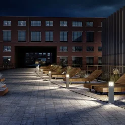 Tuinpadverlichting Klemens, 65 cm, antraciet, metaal, E27