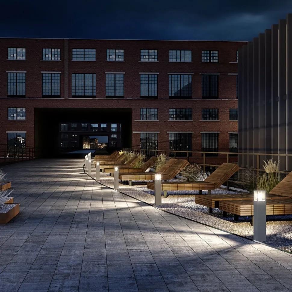 Tuinpadverlichting Klemens, 65 cm, antraciet, metaal, E27