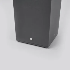 Tuinpadverlichting Klemens, 90 cm, antraciet, metaal, E27