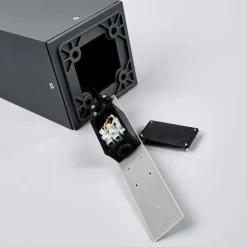 Tuinpadverlichting Klemens, 65 cm, sensor, antraciet, E27