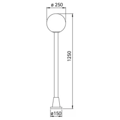 Tuinpadverlichting KRISTALLKUGEL wit