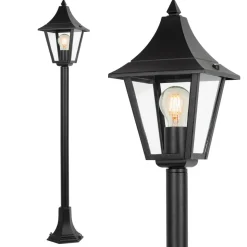 Tuinpadverlichting Livorno, IP44, zwart/helder