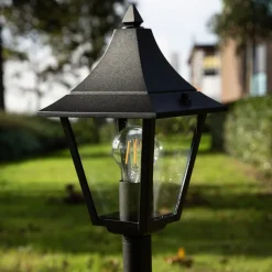 Tuinpadverlichting Livorno, IP44, zwart/helder