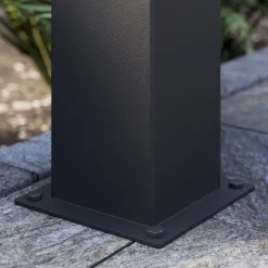 Tuinpadverlichting Lucande Keke, hoogte 70 cm, antraciet, aluminium
