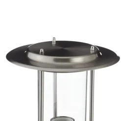 Tuinpadverlichting York, roestvrij staal, bewegingsmelder, IP44