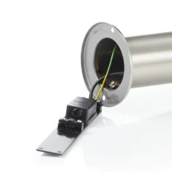 Tuinpadverlichting York, roestvrij staal, bewegingsmelder, IP44