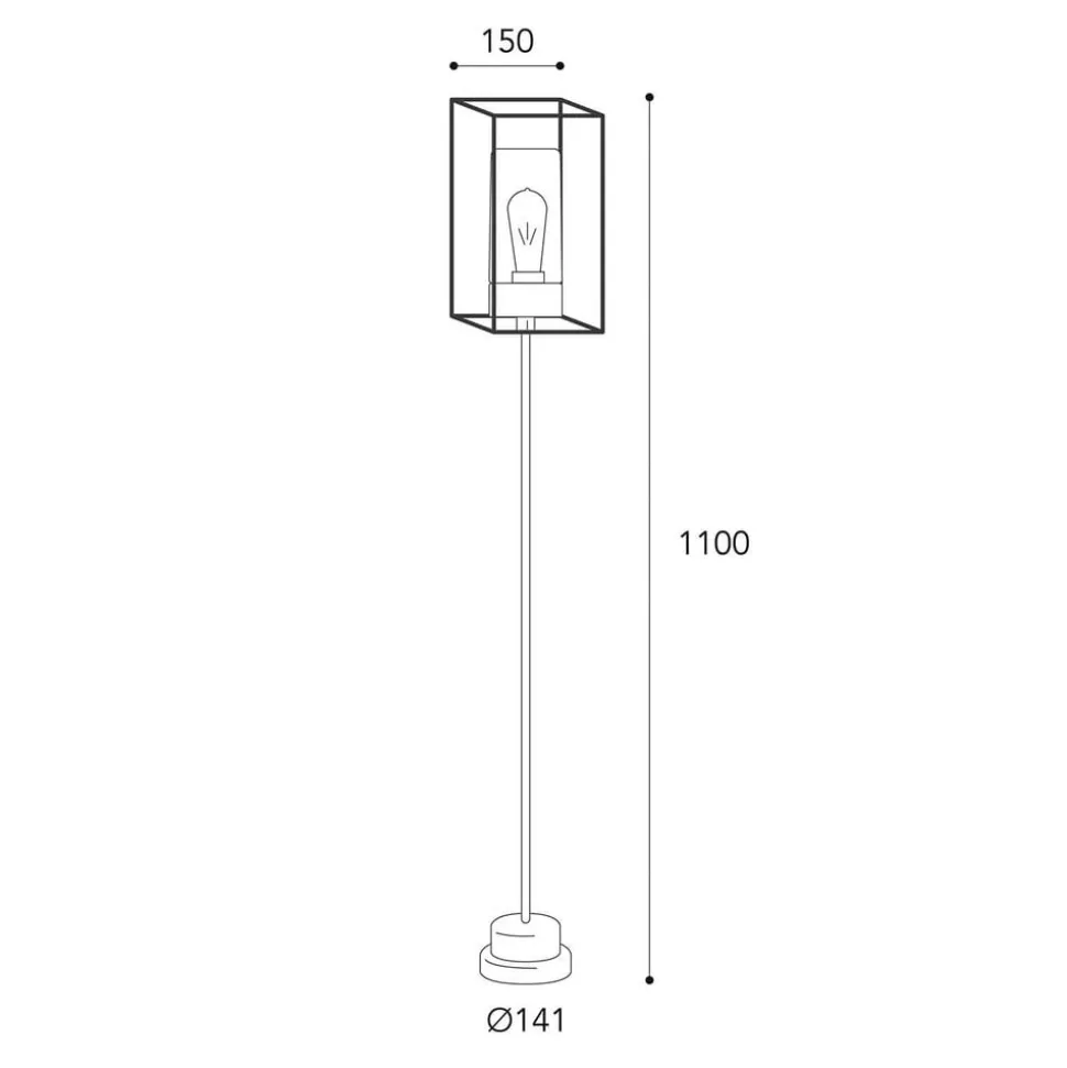 Tuinverlichting Cubic³ 3371 messing antiek/helder