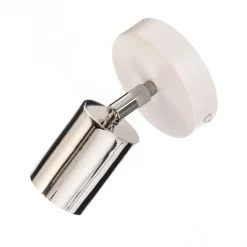 Tune II wandlamp, wit/chroom, metaal, E27, Ø 5,5 cm