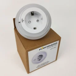 Tussenstekker met nachtlampje LED ring