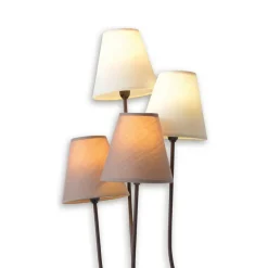 Twiddle - vloerlamp met vier stoffen kappen