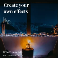 Twinkly CCT zwart 400-bol lichtketting 32m