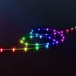 Twinkly Dots LED lichtketting RGB, transparant, IP44, 10m