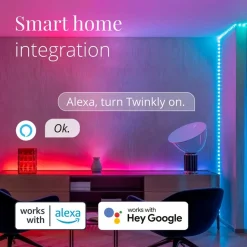 Twinkly Dots LED lichtketting RGB, transparant, IP44, 10m