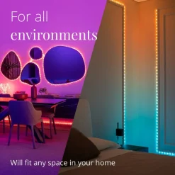 Twinkly Dots LED lichtketting RGB, zwart, IP44, 10m