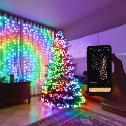 Twinkly RGB lichtkettingen, zwart, 250 lampjes 20m