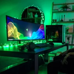 Twinkly RGB lichtkettingen, zwart, 100 lampjes 8m