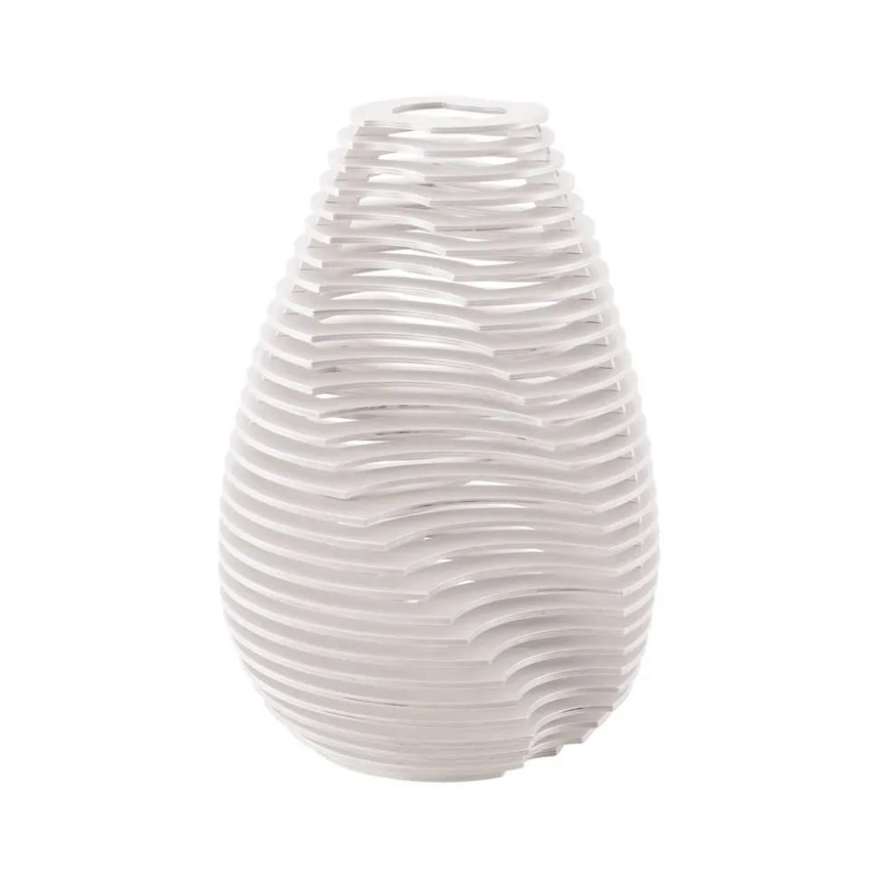 Twist vloerlamp, beuken, wit, 63,7 cm