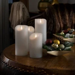 Uitgerust met 3D-vlam - LED kaarsen Echtwachs