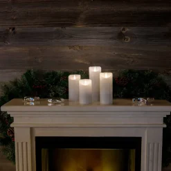 Uitgerust met 3D-vlam - LED kaarsen Echtwachs