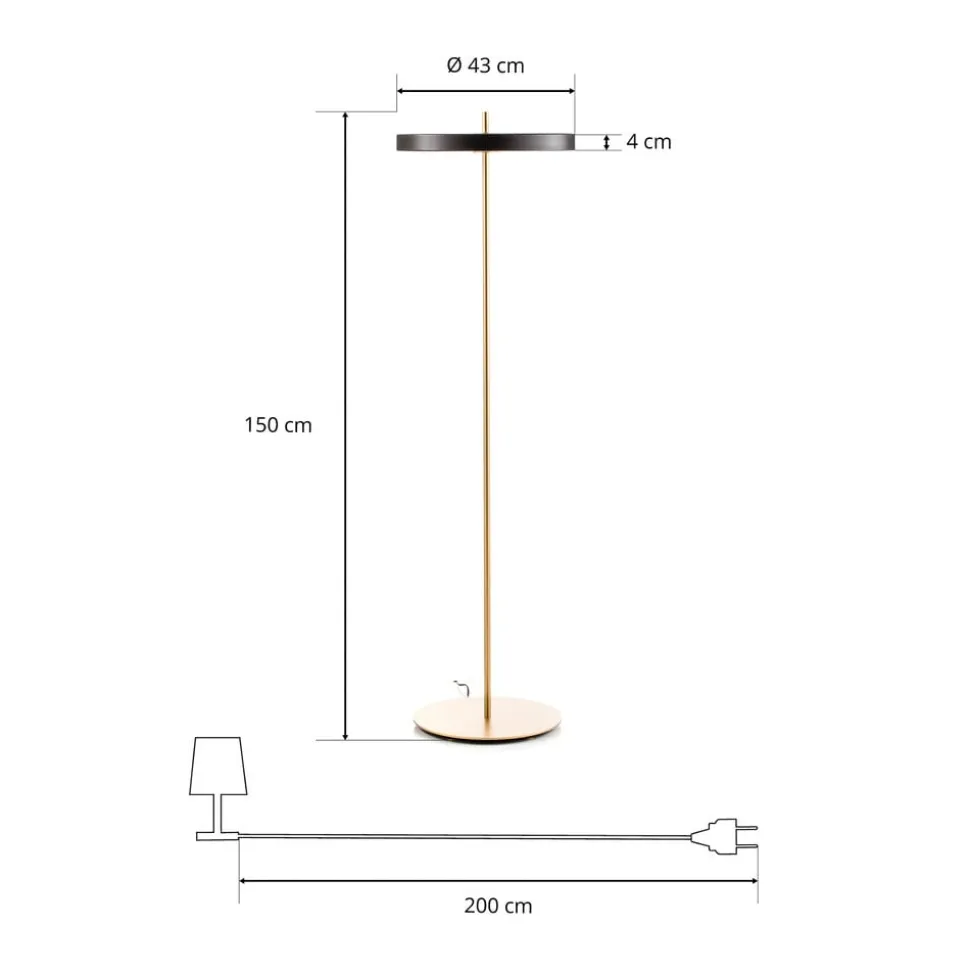 UMAGE Asteria floor LED vloerlamp zwart
