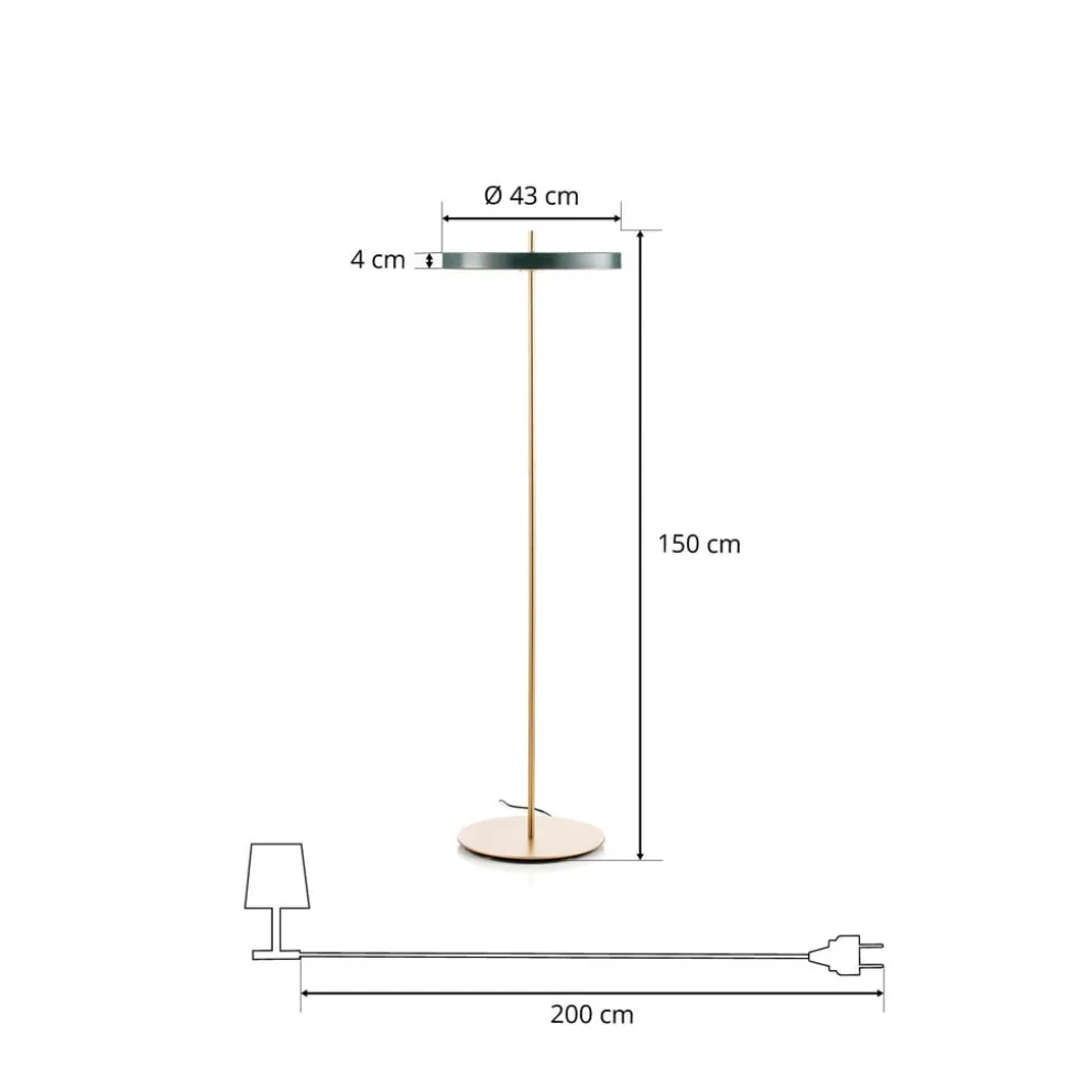 UMAGE Asteria Floor LED vloerlamp bosgroen