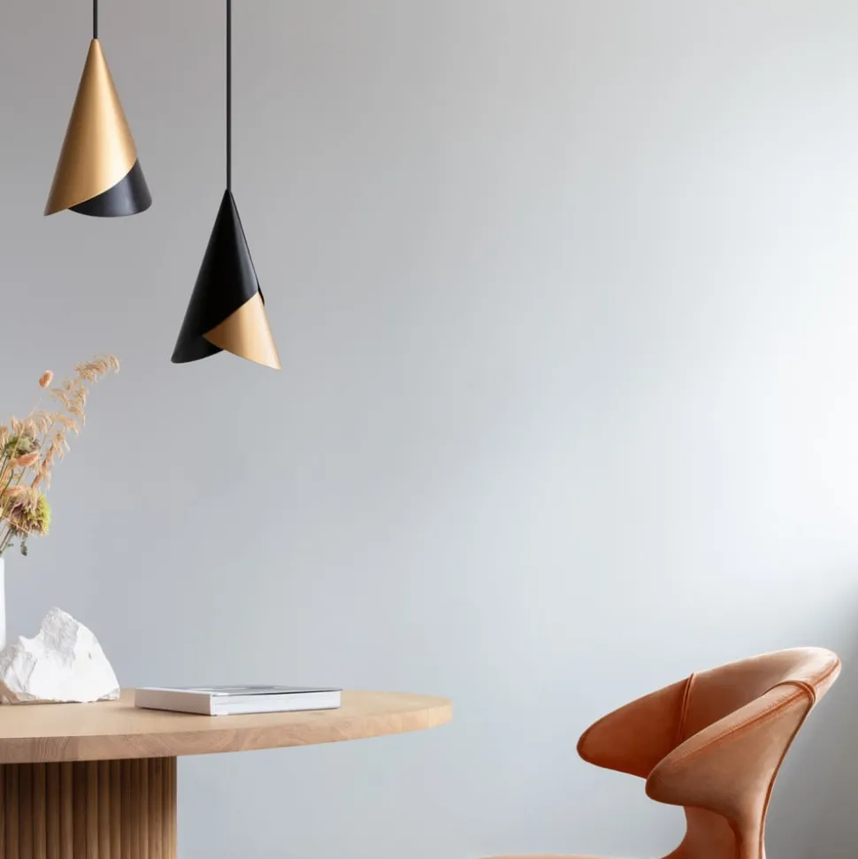 UMAGE Cornet hanglamp zwart/messing