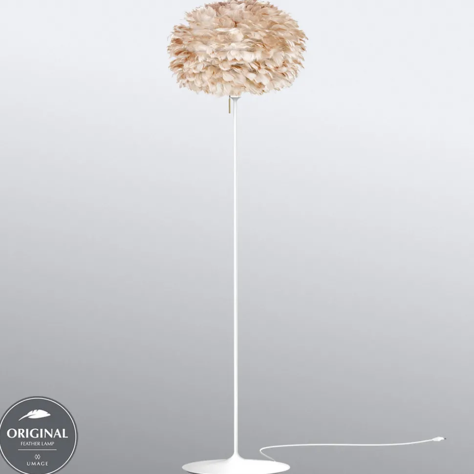 UMAGE Eos medium vloerlamp in lichtbruin