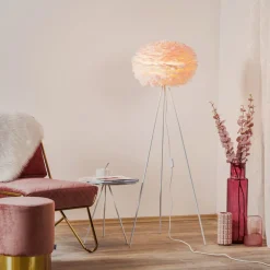 UMAGE Eos medium vloerlamp roze tripod wit