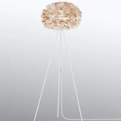 UMAGE Eos medium vloerlamp tripod lichtbruin