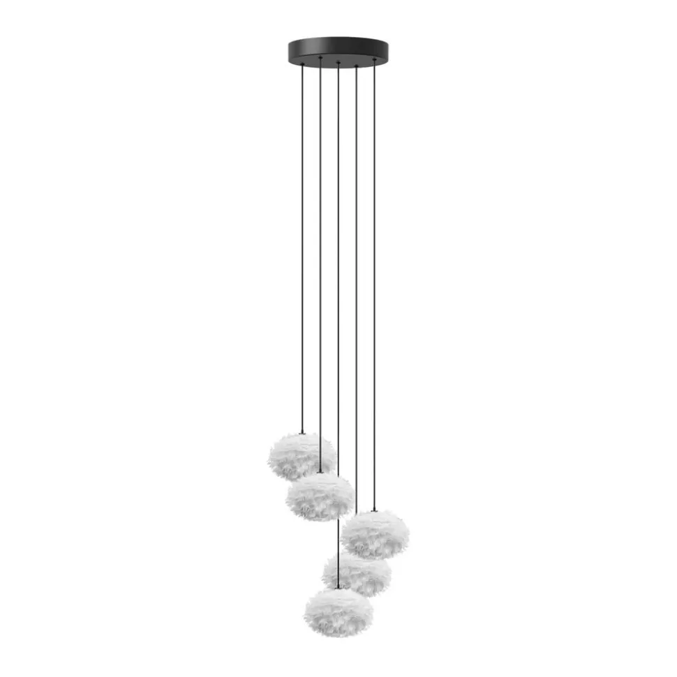 UMAGE Eos Nano hanglamp, wit, 5-lamps