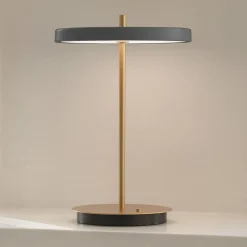 UMAGE LED oplaadbare tafellamp Asteria Move antraciet/messing 31cm