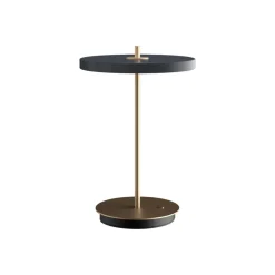 UMAGE LED oplaadbare tafellamp Asteria Move antraciet/messing 31cm