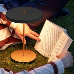 UMAGE LED oplaadbare tafellamp Asteria Move antraciet/messing 31cm