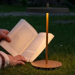 UMAGE LED oplaadbare tafellamp Asteria Move antraciet/messing 31cm