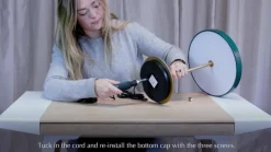 UMAGE LED tafellamp Asteria Table, USB, robijnrood/messing