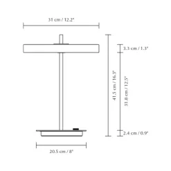 UMAGE LED tafellamp Asteria Table, USB, zwart/zwart